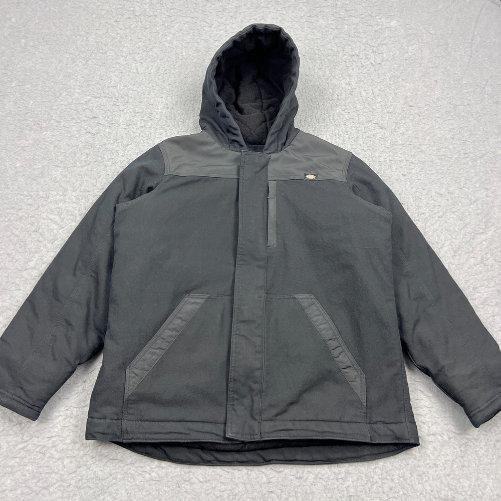 Dickies Renegade Jacket Women's Large Black DuraTech Canvas Insulated Coat FJ085